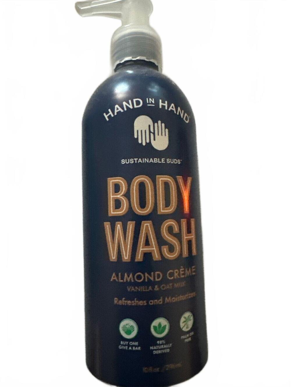 Hand in Hand Body Wash Almond Crme 10 Fl Oz